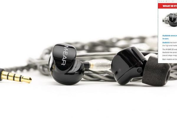 Headphones on White Background