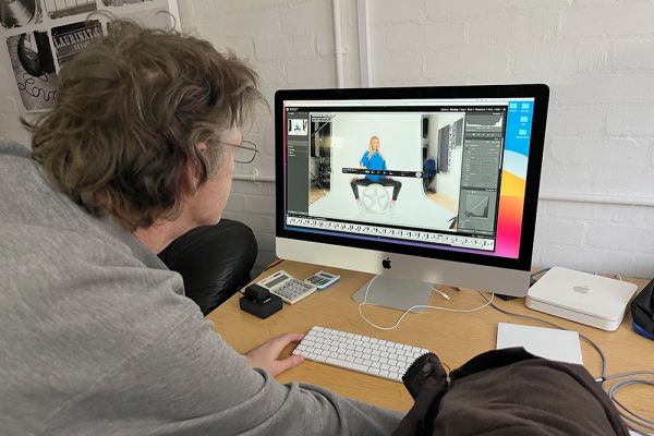 Editing Model images at Metech Multimedia
