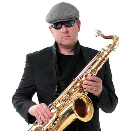 Saxophonist photo shoot